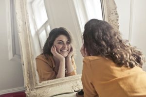 girl and mirror